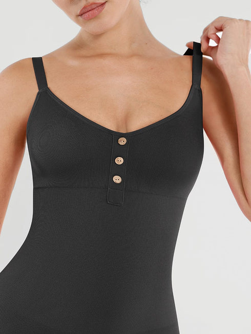 Well-in Vogue Seamless Bust Support Waist and Abdomen Shaping Butt Lifting Jumpsuit